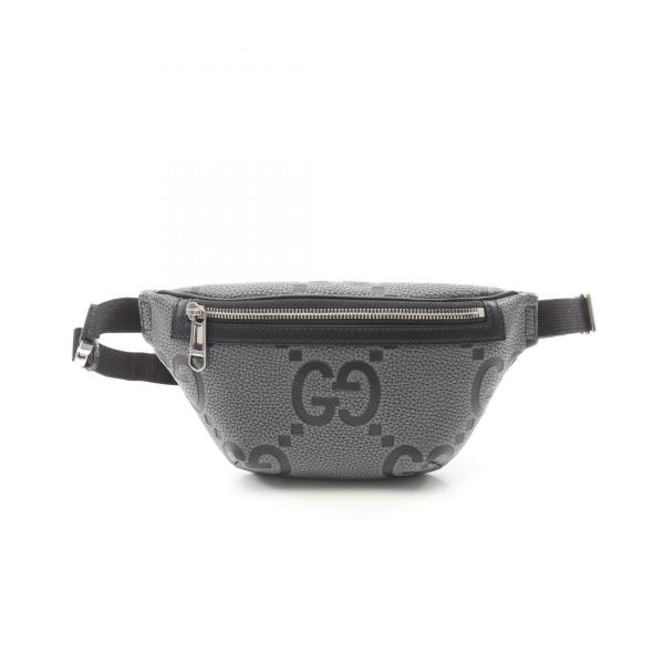 GUCCI（グッチ） ジャンボGG スモール ブランドオフ レザー ウエスト
