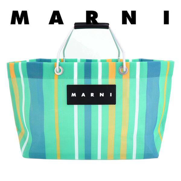 MARNI（マルニ） マルニフラワーカフェ トートバッグ ミニ ストライプ