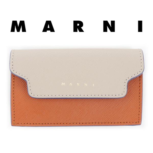 MARNI（マルニ） カードケース 名刺入れ 定期入れ パスケース オレンジ