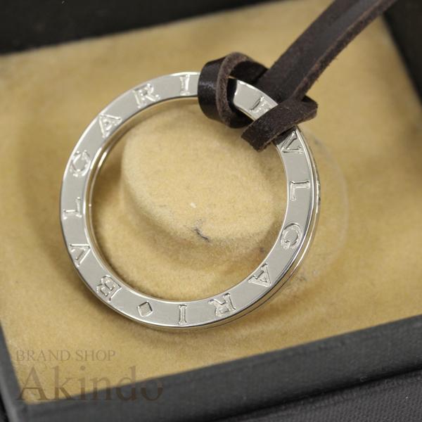 BVLGARI（ブルガリ） キーリング ネックレス 革紐付 ブルガリブルガリ