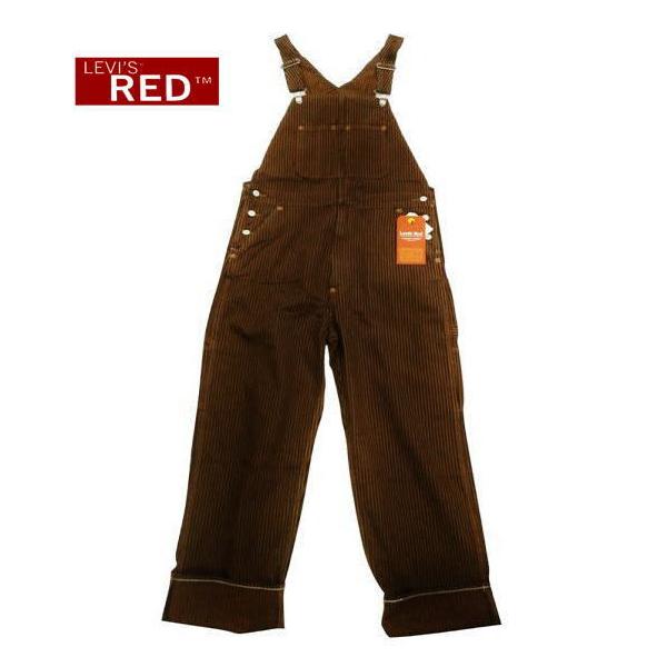 美品】 Levi's Red ストライプオーバーオール 中古・古着通販】LEVI'S