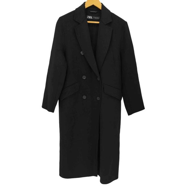 ZARA（ザラ） ダブルブレストウールブレンドコート レディース import