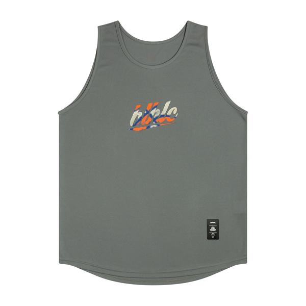 Ballaholic blhlc Tank Top (charcoal gray/blue/orange) ボーラ