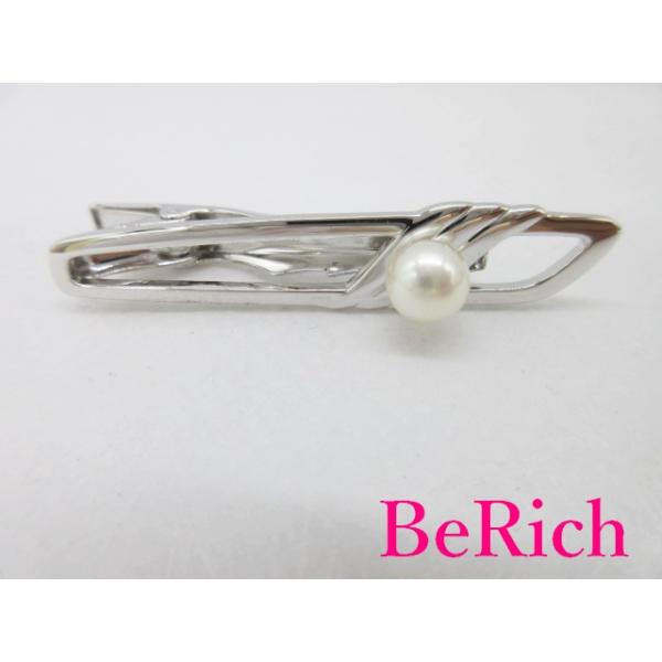 MIKIMOTO（ミキモト） パール 付き ネクタイピン タイピン ビジネス