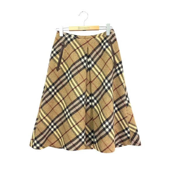 バーバリーブルーレーベル FXF01-800 スカート 38 ベージュ ノバ