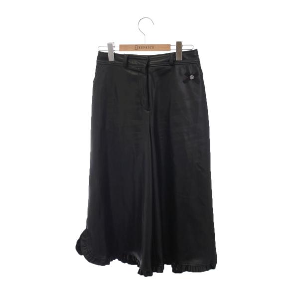 M'S GRACY（エムズグレイシー） パンツ フェイクレザーワイドパンツ