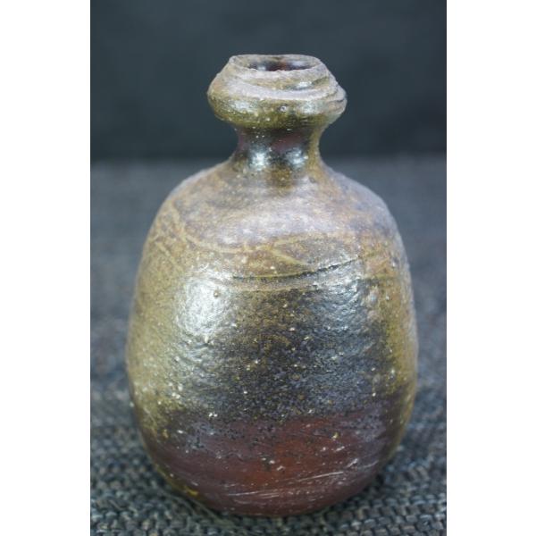 備前焼 カセ胡麻徳利 川野展靖作 NOBU=80016 : ギャラリー備前が