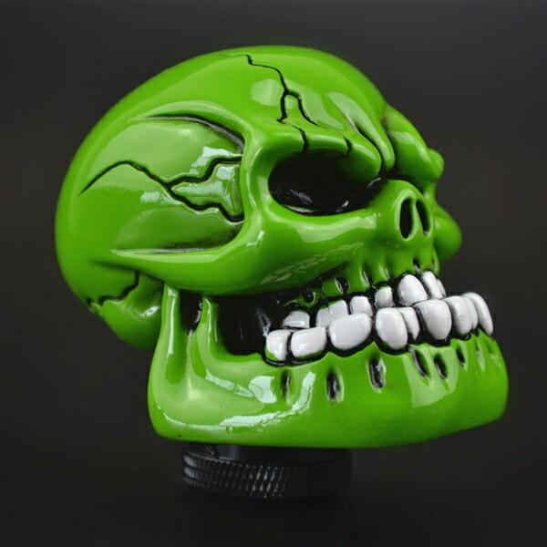 スカルシフトノブ GREEN スーサイドジョッキーシフト ハーレー