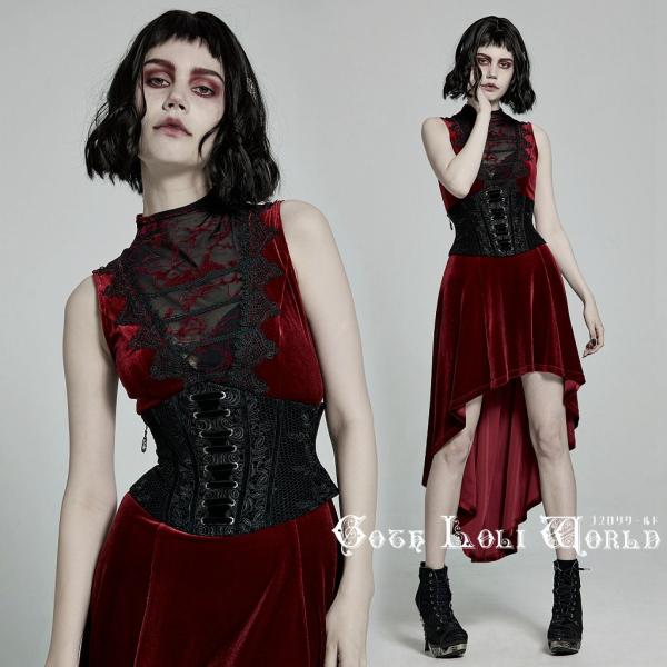 ゴスロリワールド WS-426YDF-BK サイドファスナーレースデザイン