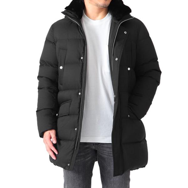 HERNO ヘルノ デタッチャブルフード スタンドカラー ダウンコート