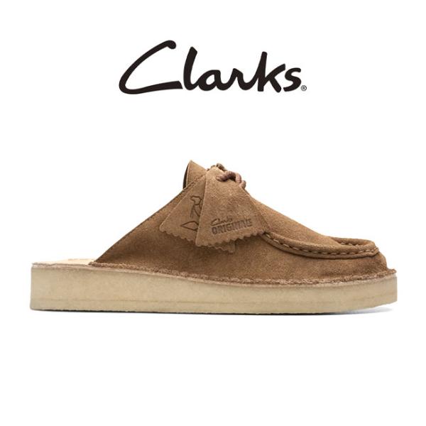 Clarks クラークス デザートノマド ミュール 26176556 茶色 レース