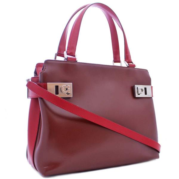 サルヴァトーレフェラガモ ガンチーニ 2way ハンドバッグ レディース