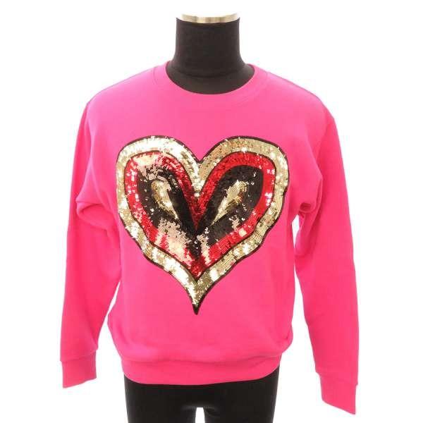 GUCCI（グッチ） トレーナー スウェット スパンコール ハート ピンク