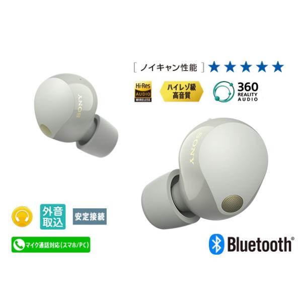 SONY（ソニー） WF-1000XM5 (S) ワイヤレスノイズキャンセリング