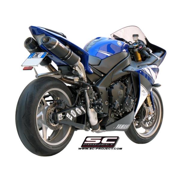 SCプロジェクト オーバルライン スリップオン カーボン YAMAHA YZF-R1