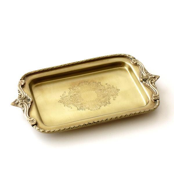 トレー トレイ アクセサリートレイ アンティーク おしゃれ 真鍮 ブラス