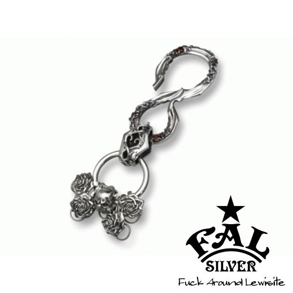 エフエーエル キーチェーン メンズ ブランド シルバー ローズアイビー