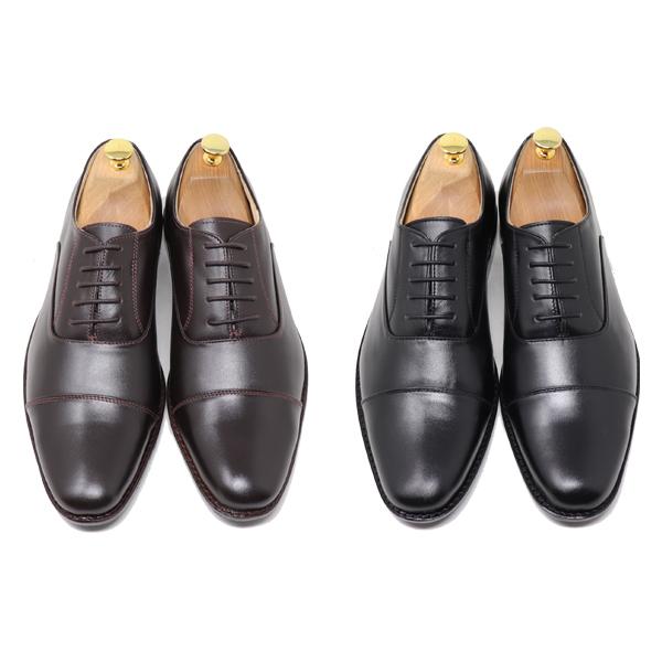 GLENFORD 本革 マッケイ製法 ストレートチップ ビジネスシューズ 紳士