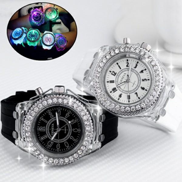 レディース腕時計 メンズ腕時計 大きめ文字盤 光る キラキラ