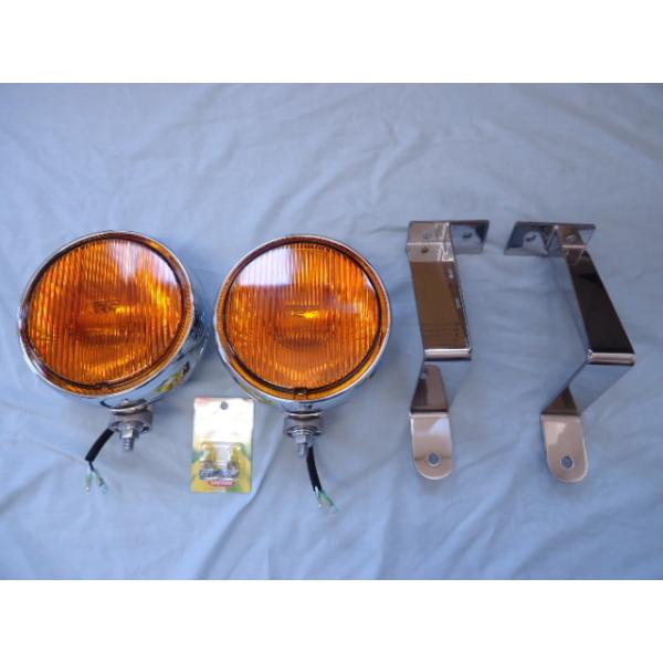 ファイブスターギガ 用 フォグランプステー ＆ IPF 200φ フォグ