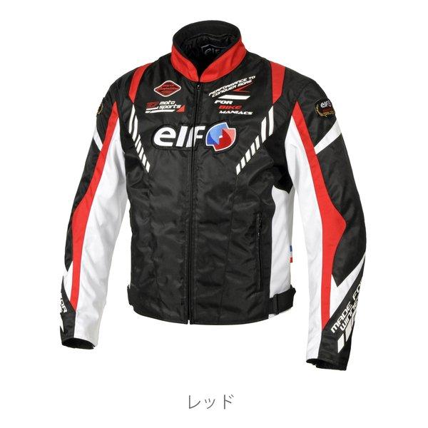 elf エルフ バイク用 秋冬 ヴィットリアジャケット レッド/LLサイズ EJ