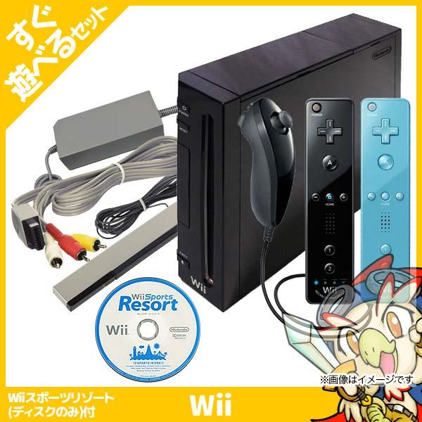 任天堂（Nintendo） Wii ニンテンドーWii Wii本体 (クロ) Wiiリモコン