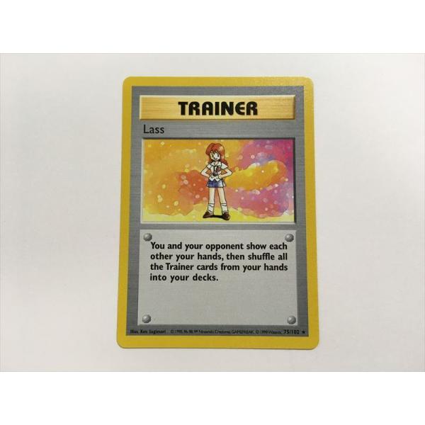 N310【ポケモン カード】 英語版 海外 Lass ミニスカート 75/102 旧