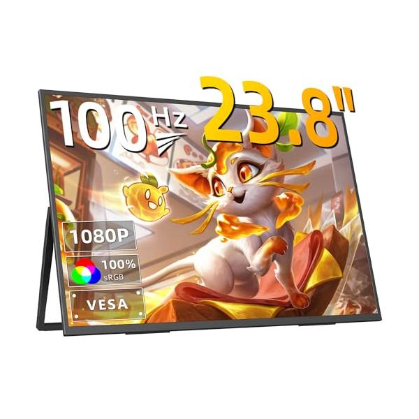KEEPTIME モバイルモニター 23.8インチ 1080P 100HZ 非光沢画面