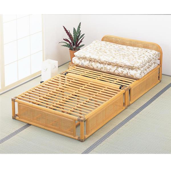 折り畳みベッド ラタンベッド すのこベッド/ Bed 籐ベッド I-Y-915