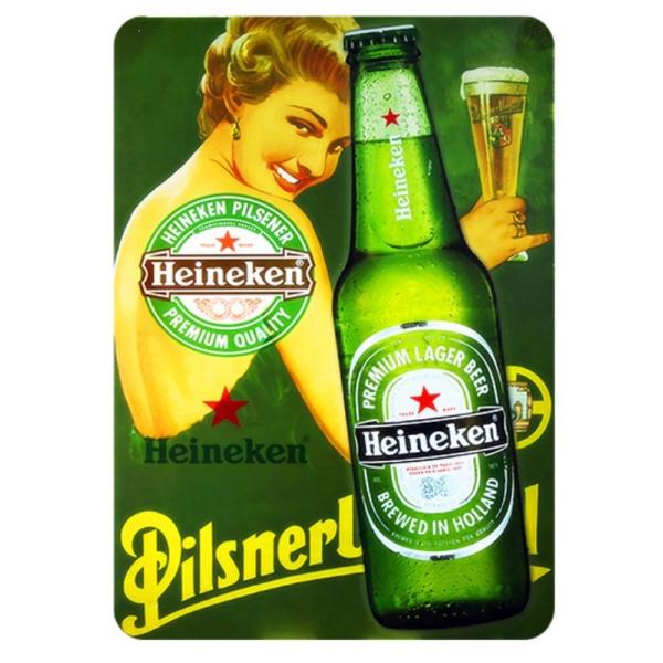 ハイネケン Heineken ビール☆アメリカ雑貨 レトロ調 ブリキ看板 /飾り