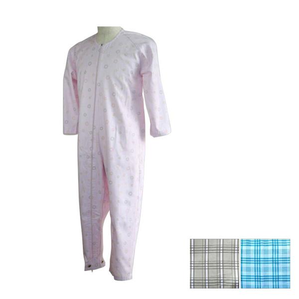 介護用パジャマ マンラク2型ねまき 1002 萬楽 上下続き服 介護用