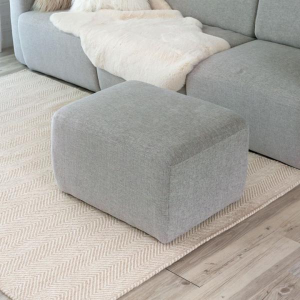 COCOさん専用】グレーのファブリックオットマン COCOさん専用】グレー