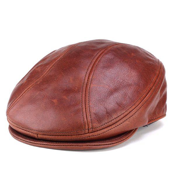 NEW YORK HAT（ニューヨークハット） レザーハンチング 帽子 オールド