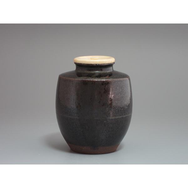 漢作唐物大名物写「油屋肩衝茶入」 笹田仁史（有祥）造 共箱 : 茶道具