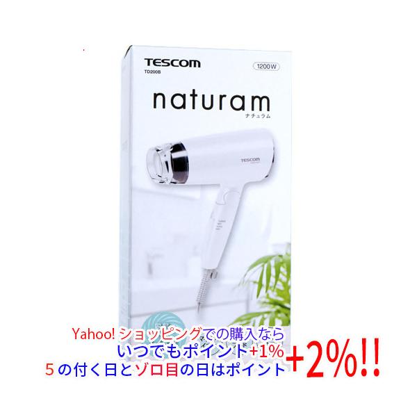 テスコム（TESCOM） マイナスイオンヘアードライヤー naturam TD200B-W
