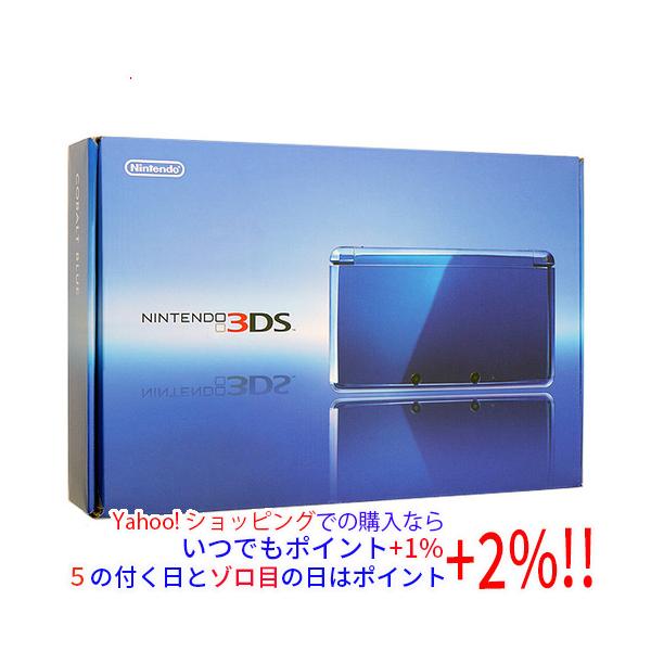 ニンテンドー3DS 【中古】任天堂 コバルトブルー CTR-S-BBAA 外箱