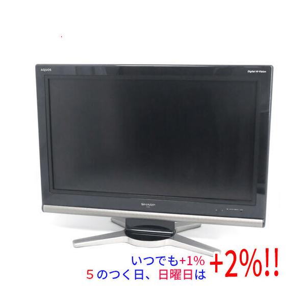 AQUOS 【中古】SHARP 26V型 液晶テレビ LC-26D10-B ブラック リモコン