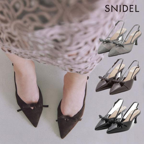 SNIDEL（スナイデル） SALE50%OFF シューズ 25秋冬 リボンパンプス