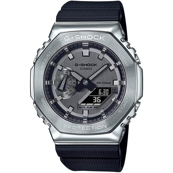 G-SHOCK シルバー メタル 八角形 GM-2100-1AJF CASIO カシオ ジー
