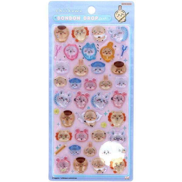 ちいかわ ボンボンドロップシール みんな ニコニコ ハチワレ うさぎ