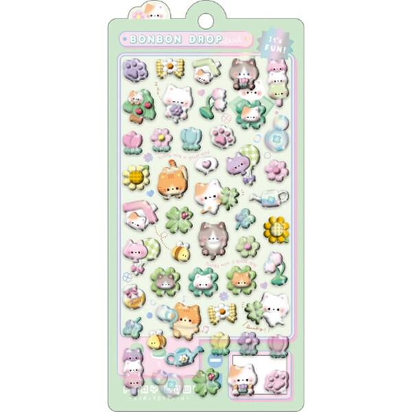 ボンボンドロップシール ねこねこボンボン 【正規品】 猫 ネコ 立体