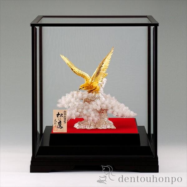 純金 松に鷹 500g ( 光則（金工芸） 木札名入れ有料 高級 コレクション