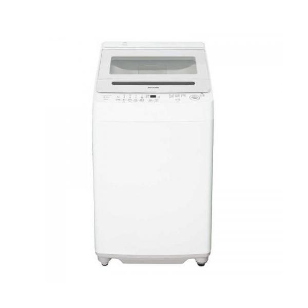 SHARP（シャープ） 全自動洗濯機 洗濯8kg ホワイト系 ES-GV8K-W (宅配