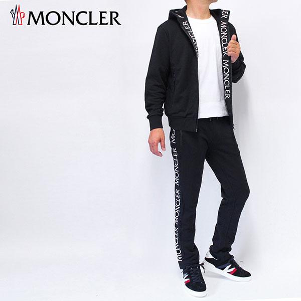 MONCLER（モンクレール） メンズ ロゴ刺しゅうデザイン パーカー上下