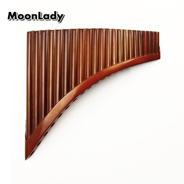 ルーマニア 民族楽器 高級 右手 天然竹 パンフルート パンパイプ 22