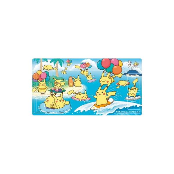 ポケモンカードゲーム ラバープレイマット なみのりピカチュウ＆そらを
