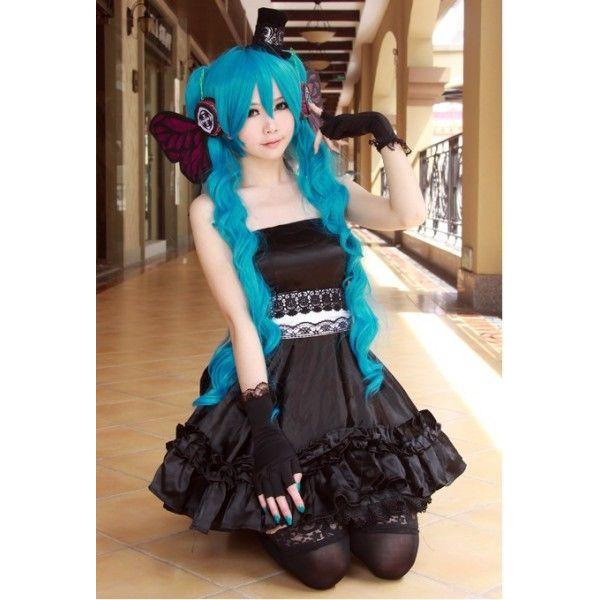 magnet 蝶 ヘッドホン付 コスプレ衣装 VOCALOID 初音ミク コスプレ衣装