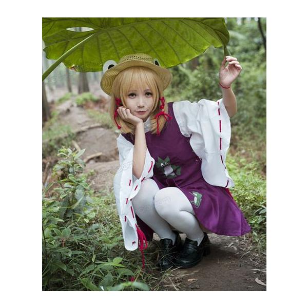 洩矢諏訪子 コスプレ衣装 ウィッグ 帽子 仮装 変装 コスチューム 演出