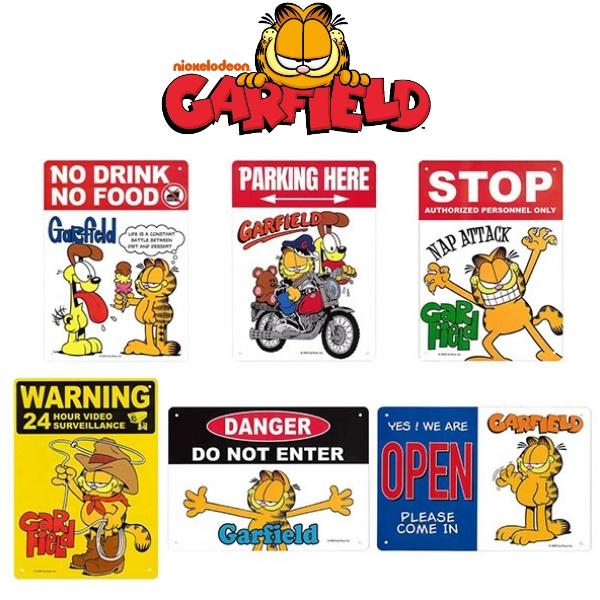 ガーフィールド プラスチック サインボード グッズ 看板 猫 garfield