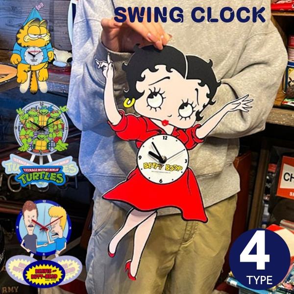 未使用品 ベティブープ ヴィンテージ 振り子時計 レトロ 未使用品